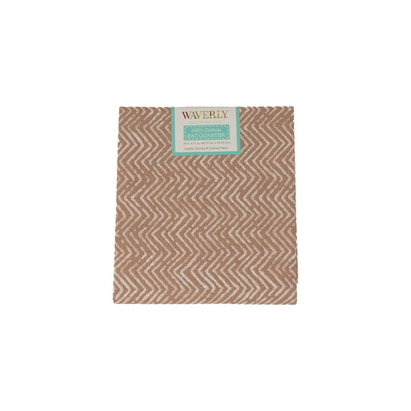 Waverly Inspirations, 100% Cotton, Sewing & Crafting, Herringbone Fawn, Fat Quarter, Prints