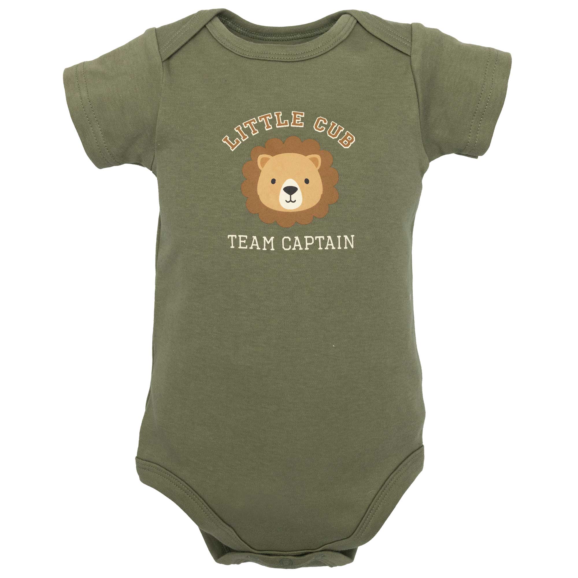Hudson Baby Infant Boys Cotton Layette Set, Tough Guy Lion, 0-3 Months