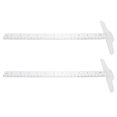 thumbnail image 4 of CIMAXIC 2 Pcs Règle en T Académique Transparente Mesure Droite Règles Étudiantes, 12.99"X5.91"X0.2 Pouces, 4 of 5