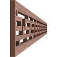 thumbnail image 3 of Ekena Millwork 46 3/8"W x 4"H x 3/8"T Tulum Fretwork Moulding, Walnut, 3 of 13
