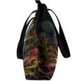 thumbnail image 4 of Flamingo Canvas Leather Mix Tote Bag - Hand-Held Twill Jeanette Sponge Bag 30x10.5x39cm, 4 of 5