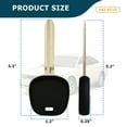 thumbnail image 4 of AKS KEYS New Replacement Uncut Blank Chipped Transponder Key for Toyota - 4C Chip - TR47, 4 of 6