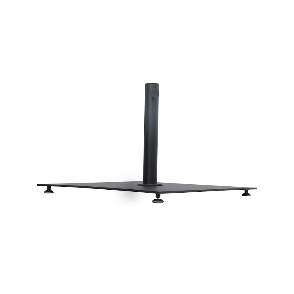 Meridian Furniture Belize Black Steel Patio Umbrella Base