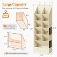thumbnail image 4 of Lifewit Over the Door Shoe Organizers, 1 Pack Hanging Shoe Rack with 11 Pockets, 5 Layers Shoe Holder for Closet Door Storage Includes Boots, Toys, Water Bottles, Daily Necessities, Beige, 4 of 8