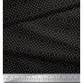 thumbnail image 2 of Soimoi Black Moss Georgette Fabric White Dots Fabric Prints By Yard 42 Inch Wide, 2 of 3