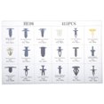 thumbnail image 3 of Unique Bargains 1 Set with 18 Type Car Plastic Retainer Clips Rivets Push Bumper Fasteners Clips Body Panel Clips, 3 of 7