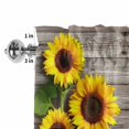 thumbnail image 2 of Valances for Windows Watercolor Sunflower Farm Vintage Wood Board Rod Pocket Short Curtain for Bathroom Living Room Bedroom Positive Quote 1 Panel 54x18in, 2 of 9