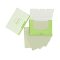 thumbnail image 1 of Papel absorbente facial con aroma a té verde, 100 hojas por paquete, control de grasa y frescura instantánea., 1 of 5