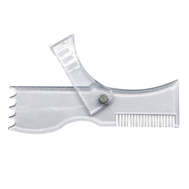 Herramienta Para Forma A La Barba Con Guía De Plantilla De Peine Incorporada Regla Recortadora Para Hombres Claro Baoblaze Peine de plantilla moldeadora de barba