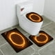 thumbnail image 1 of ABPHQTO Anillo de luz dorada Juego de alfombras de baño de 3 piezas Alfombra de baño Alfombra de contorno y tapa de inodoro ABPHQTO Cont-CHAPPLE-27112, 1 of 2