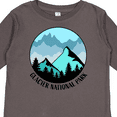 thumbnail image 4 of Inktastic Glacier National Park Montana Mountains Boys or Girls Long Sleeve Toddler T-Shirt, 4 of 5