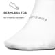 thumbnail image 3 of Calcetines antideslumbrantes Feetures, talla grande, blancos, 3 pares, 3 of 6