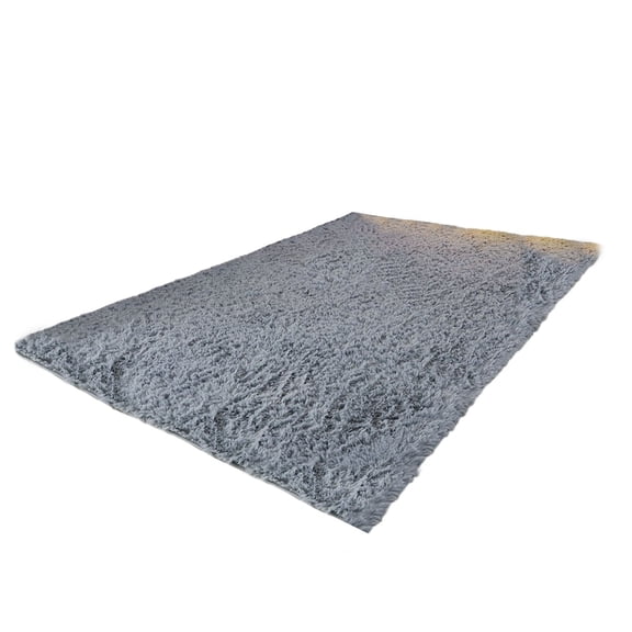 Tahtuvzn School Home Decor Plushy Area Rugs for Bedroom Turquoise Green, 63x60inch Rug, Shag Living Room, Furry Carpet Indoor Throw Rug