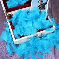 XmhyTop-A 100PCS Fake Goose Craft Feathers - Soft, Natural-Look Feathers for DIY Arts, Decor & Crafts-Blue