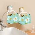 thumbnail image 6 of Bee and Flowers Pattern Dish Towels 6 Pack Kitchen Cleaning Dish Cloths Absorbent Reuseable Cleaning Cloths 11'' x 11'', 6 of 9