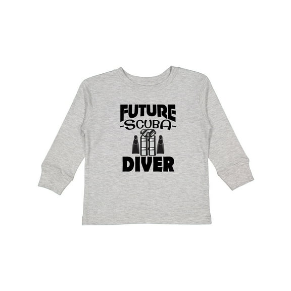 Inktastic Future Scuba Diver Boys or Girls Long Sleeve Toddler T-Shirt
