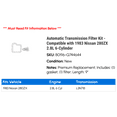thumbnail image 2 of Automatic Transmission Filter Kit - Compatible with 1983 Nissan 280ZX 2.8L 6-Cylinder, 2 of 2