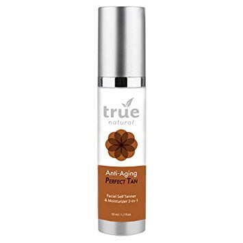 True Natural Perfect Tan Face Self Tanner & Moisturizer 2-in-1, 1.7 (Best Smelling Fake Tan)