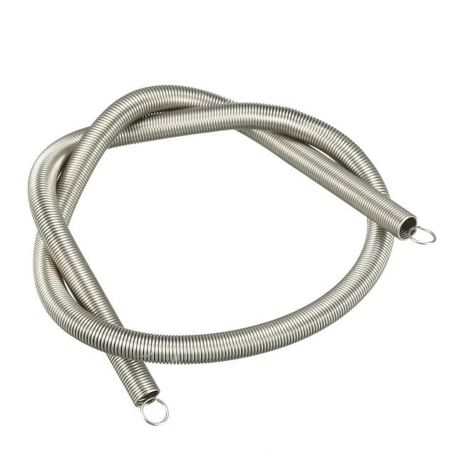 Resorte de tensión pequeño de doble gancho de acero inoxidable 0.5x5x300mm, 1 pieza