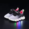 thumbnail image 2 of XIYON Toddler Girls Shoes Girls Sneakers For Toddlers Light Up Walking Shoes Non- Comfortable Breathable Casual Outdoor Play Shoes For 12-18 Months, 2 of 5