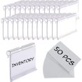 thumbnail image 1 of Etiquetas de 50 piezas para contenedores de almacenamiento, clip de plástico para etiquetas, etiquetas para cestas, soporte para etiquetas de precios, soporte para exhibir letreros de mercan, 1 of 4