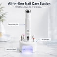 thumbnail image 3 of STARBIAO Electric Nail Drill Kit with Charging Base & Mini UV Nail Lamp, 18000 RPM Cordless Nail File, 6-Speed Rechargeable E-File with Digital Display, Bit Storage for Acrylic Gel Nails, 3 of 9