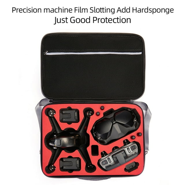 WREESH Sac de Transport pour DJI FPV Combo Sac à Bandoulière Portable Nylon Imperméable à l'Eau de Protection