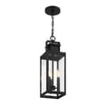 thumbnail image 5 of Ascott 3-Light Outdoor Hanging Lantern in Matte Black, 5 of 5