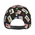 thumbnail image 6 of Kdxio Unisex Colorful Retro Tape Pattern Baseball Cap Unisex Washed Classic Adjustable Hat, 6 of 8