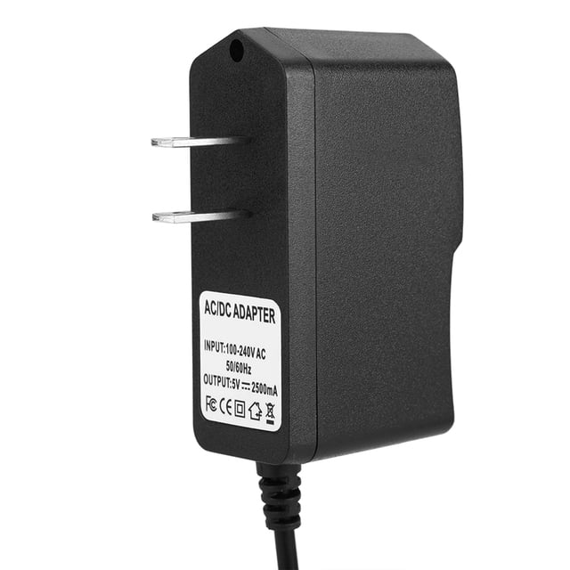 Adaptador de fuente de alimentación de cargador micro USB de enchufe estadounidense 5V 2.5A 100-240V para tableta Raspberry Pi 3