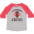 thumbnail image 3 of Inktastic Thanksgiving Big Sis Announcement Turkey Girls Toddler T-Shirt, 3 of 5