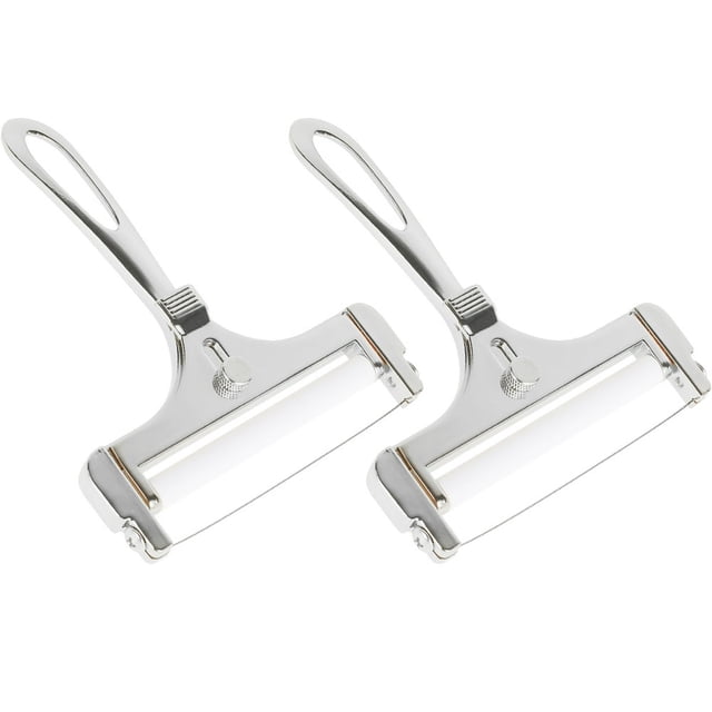 PENGXIANG Wire Cheese Slicer Stainless Steel Thickness Adjustable Wire Cheese Cutter with Ergonomic Handle Kitchen Cooking Tool for Home Kitchen Restaurant Soft Semi-Hard Cheese Cutting