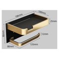 thumbnail image 4 of Elementos esenciales elegantes para el baño, moderno soporte para papel higiénico con estante para teléfono, aluminio de grado aeroespacial para resistencia al óxido, almacenamiento montado en la, 4 of 4