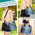 thumbnail image 5 of FORMRS Insulated Lunch Bag for Work School Unisex Large Capacity Cooler with Shoulder Strap, Blue Sky and River, 5 of 6