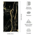 thumbnail image 3 of ZFLMY Black Marble Gold Streaks Modern Decorative Tea Towels 100% Polyester Soft Bath Towel Absorbent Hand Towels for Kitchens Bathrooms Showers 29.5x13.8in, 3 of 6