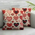 thumbnail image 3 of Nawypu  Valentines Pillow Covers Valentine's Day Red Love Heart Print Decorative Throw Pillows Valentine Themed Pillow Cases Decor for Couch Sofa Bed, 3 of 5