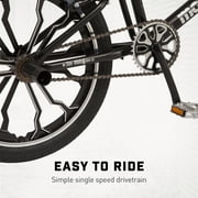 دراجة Mongoose Rebel Kids BMX ، 20 بوصة. عجلات ، أطفال وتوينز تتراوح أعمارهم بين 7-13 ، دراجة سوداء