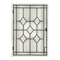 thumbnail image 3 of Kate and Laurel Megara Wooden Decorative Curio Cabinet for Open Storage with Decorative Black Iron Door, Whitewash Finish, 3 of 6