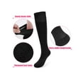 thumbnail image 4 of Gustave 2 Pairs Baseball Soccer Socks Knee High Multi-Sport Softball Socks Over the Calf Compression Athletic Socks Tube Socks for Men Women Youth Adult, Black, 4 of 10