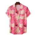 thumbnail image 2 of IROINNID Men's Casual Valentine's Day Lovely Printed Leisure Blouse With Pocket, 2 of 5