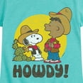 thumbnail image 3 of Peanuts - Franklin And Snoopy Howdy - Toddler & Youth Girls Short Sleeve Graphic T-Shirt, 3 of 6