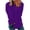 Purple, variant on Hueook Cardigans for Women Plus Size V Neck Mid Length Long Sleeve Printing Buttons Fashion Casual Blouse Top Cardigan
