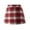 Red, variant on JURANMO Skirts for Girls High Waist Woolen Plaid Mini Skirt Toddler Kid School Uniform Skirts Comfy Fall A-Line Skirt Black 8 Years