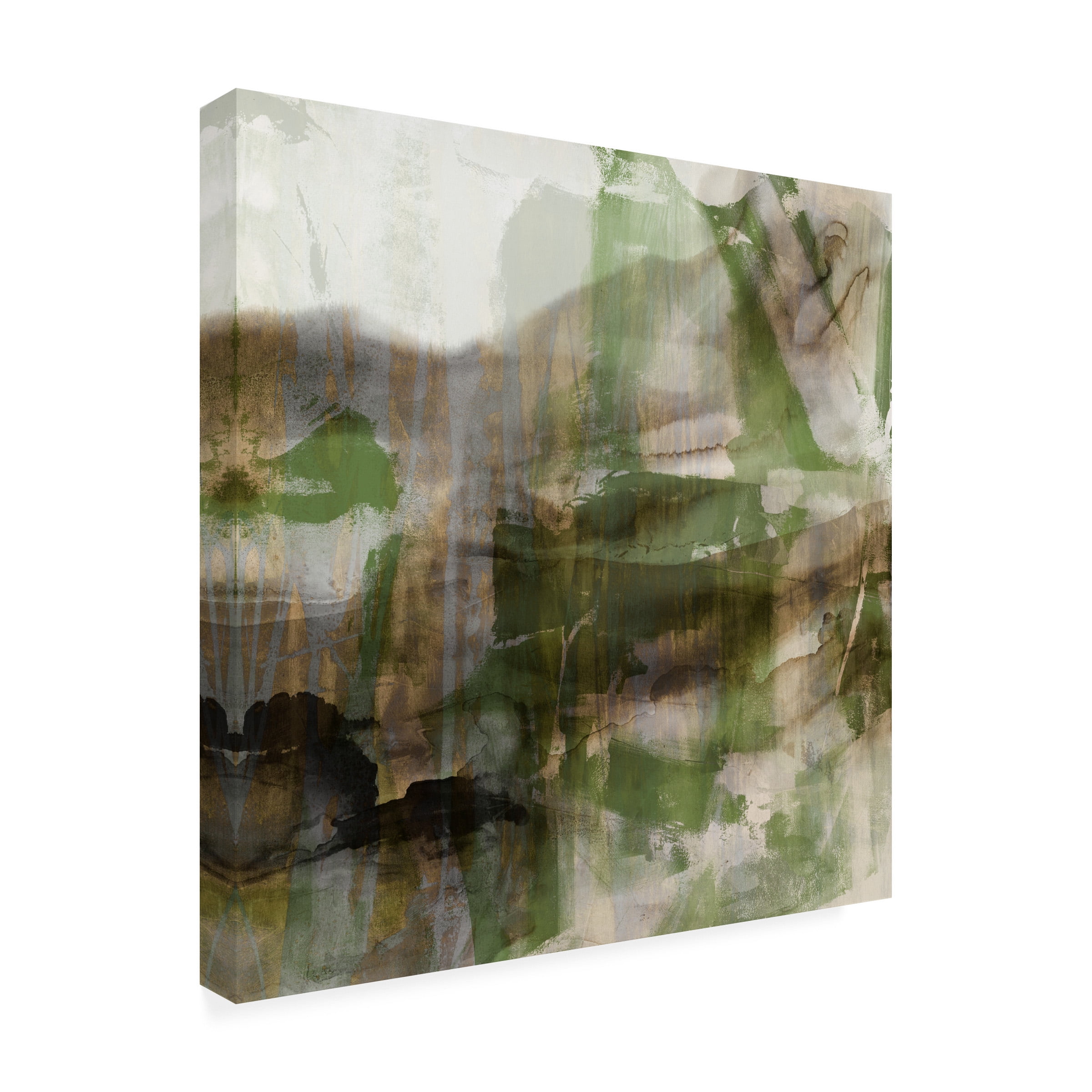 Sisa Jasper 'Surface in Green I' Canvas Art