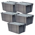 thumbnail image 1 of Cajas de Plástico VentDepot BoxArch15 5 Pzas 15kg 50x30x21cm Apilable Color Gris, 1 of 1