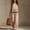 Khaki, variant on Casual 2 Piece Sets for Women Cotton Linen Sleeveless Shirts Wide Leg Pants Outfits Summer Resort Wear Lounge Matching Suits Wine L