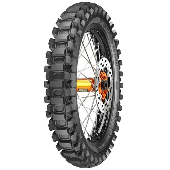 Metzeler MC360 Mid-Hard Tire 120/100x18 for Kawasaki KX125 1985