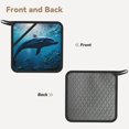 Sikiie Ocean Dolphin Fish School Pot Holders Kitchen Insulation Mats