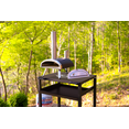 thumbnail image 4 of NUUK Heavy Duty Rolling Outdoor Pizza Oven Table 33.50 Inches Multifunctional Food Prep Worktable on Wheels, Black, 4 of 10
