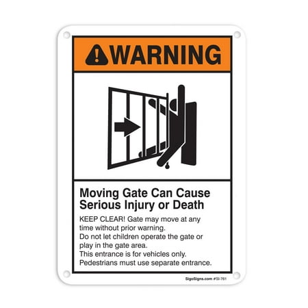 Moving Gate Sign Large 10 X 7 Aluminum For Indoor Or Outdoor Aluminum For Indoor Or Outdoor